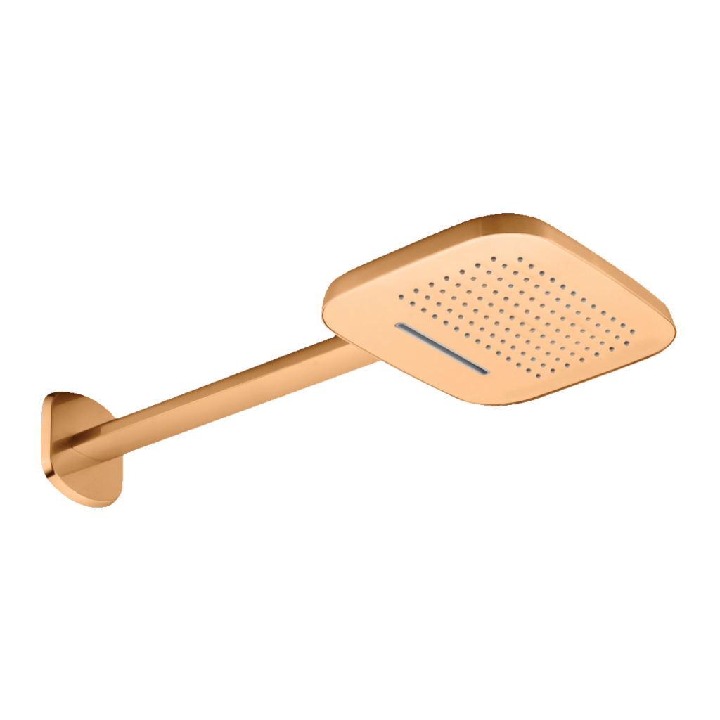 איסט ראש מקלחת משולב מפל בגימור רוז גולד מט