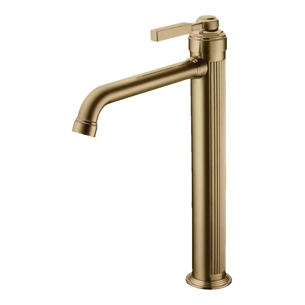 אפרול גבוה לכיור מונח בגימור גמלא ברונזה