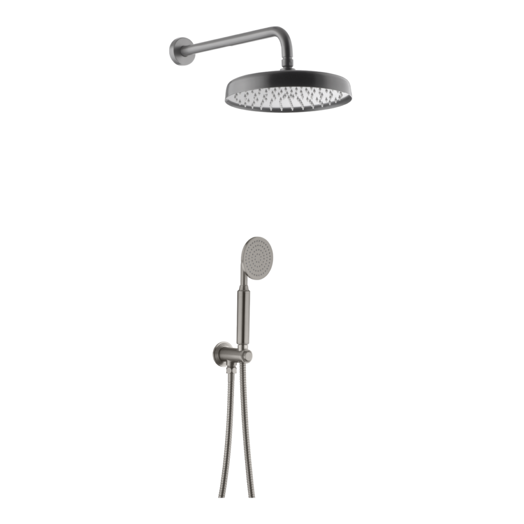 אפרול ערכת מקלחת חמישה חלקים בגימור מטאלי