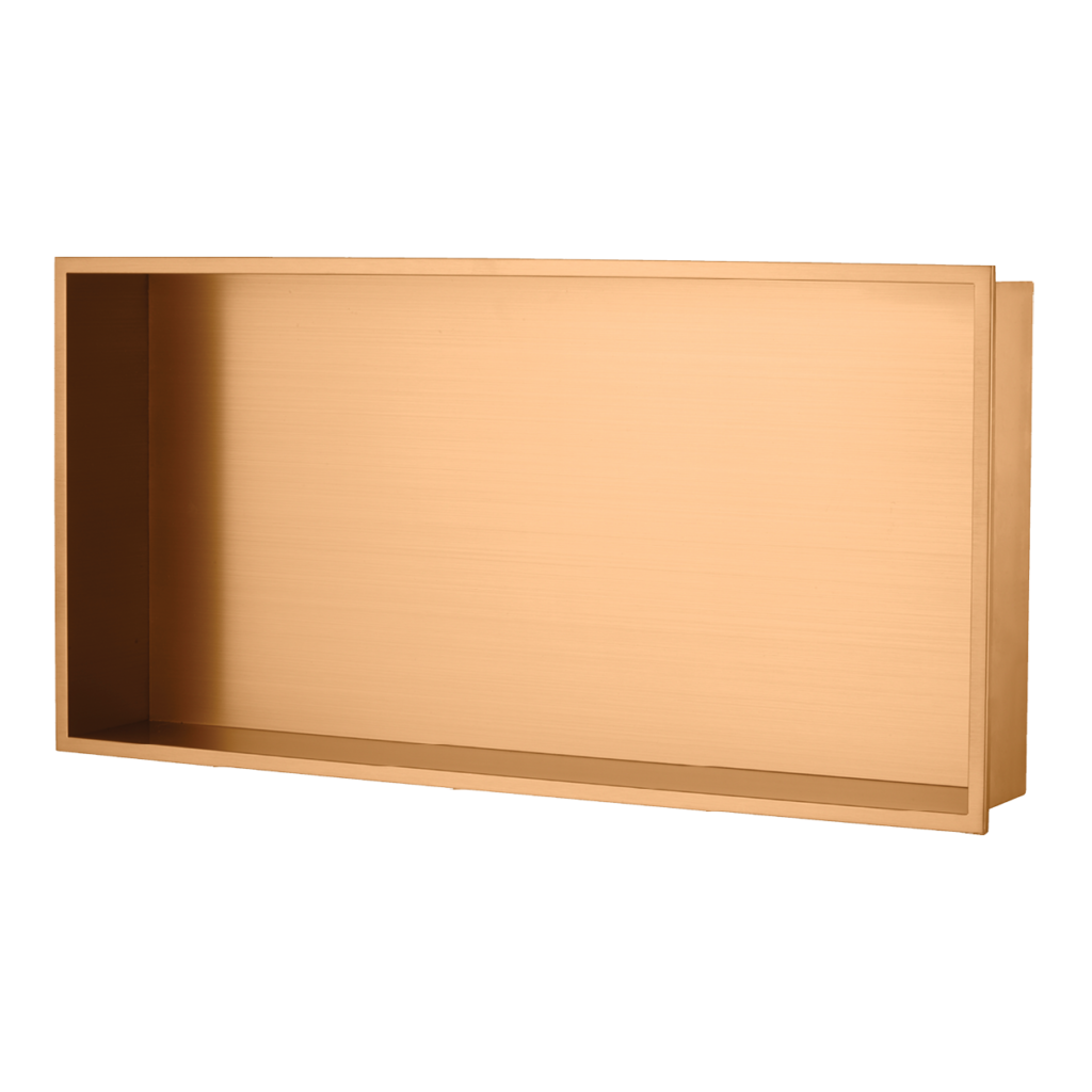 וורמונט נישה מלבנית בגימור רוז גולד מט | מידות: 89x305x610