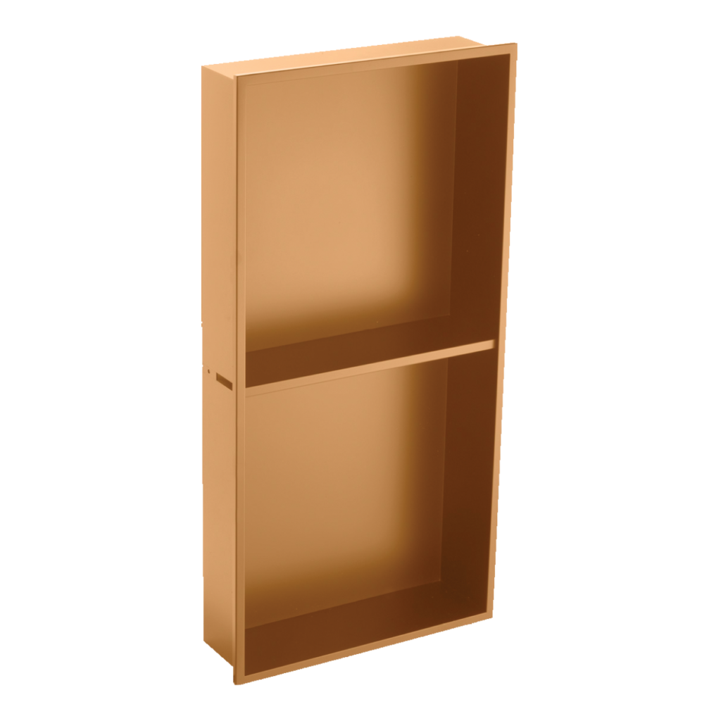 וורמונט נישה מלבנית מחולקת בגימור ענתיק גולד  | מידות: 89x305x610