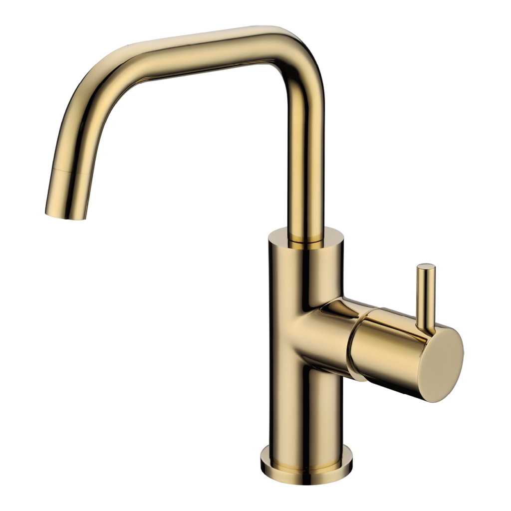 מונזה ברז רחצה 90 מעלות בגימור זהב