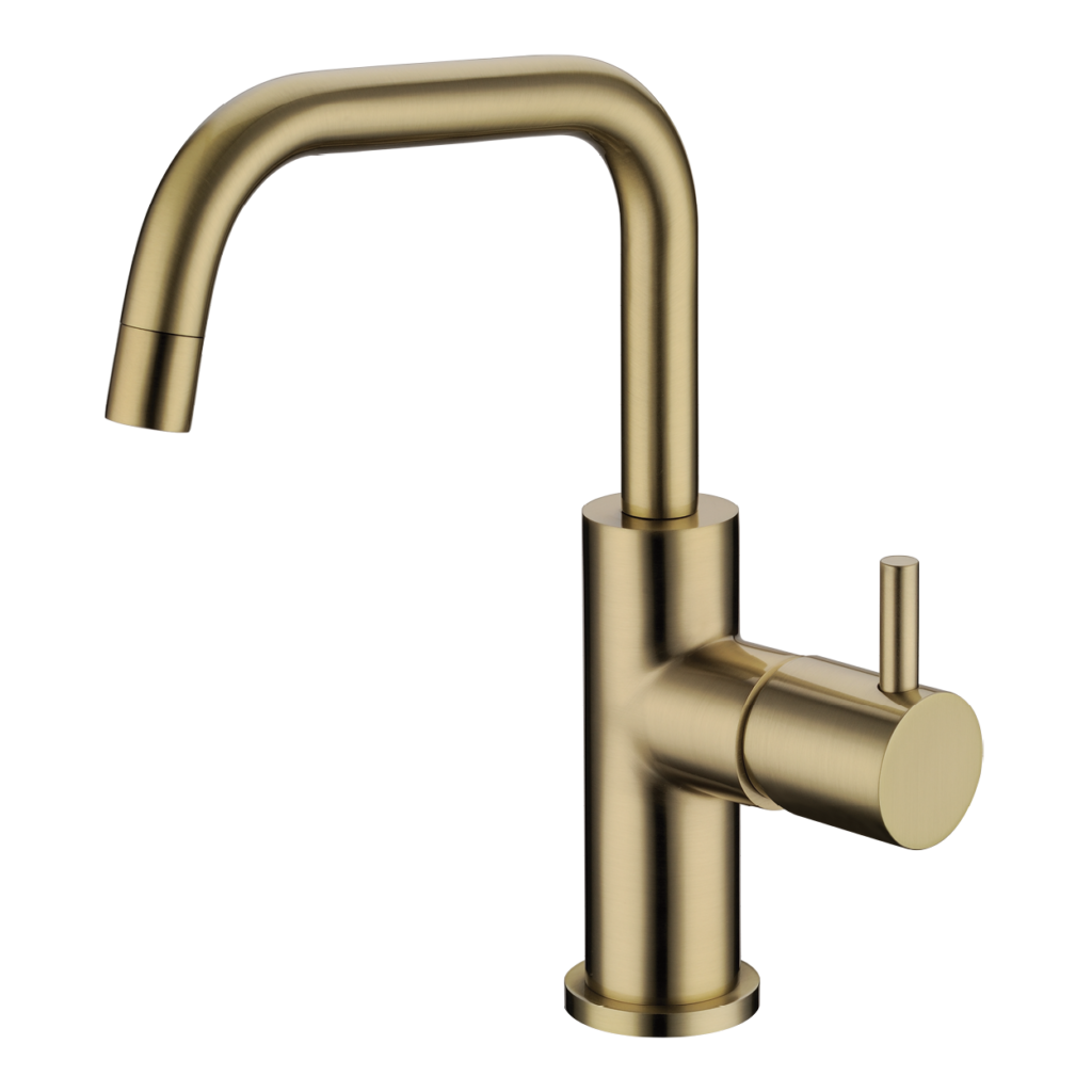 מונזה ברז רחצה 90 מעלות בגימור זהב מט