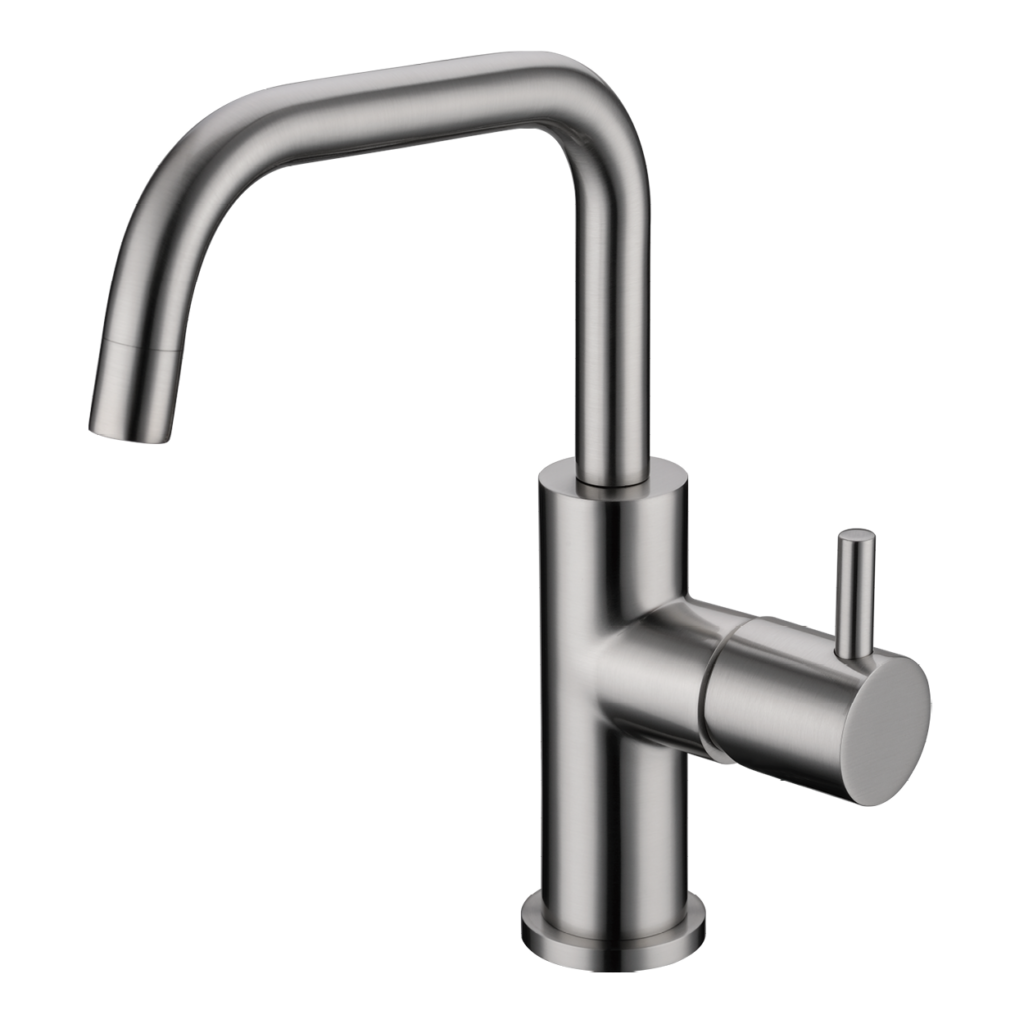 מונזה ברז רחצה 90 מעלות בגימור ניקל מוברש