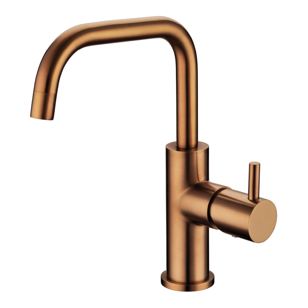 מונזה ברז רחצה 90 מעלות בגימור רוז גולד מט