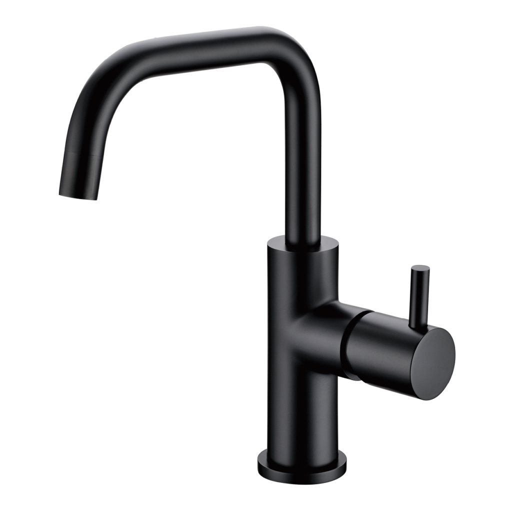 מונזה ברז רחצה 90 מעלות בגימור שחור מט