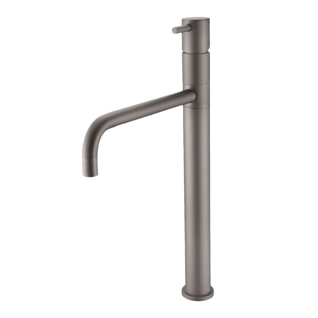 מונזה ברז גבוה לכיור מונח בגימור אפור אוסטרלי