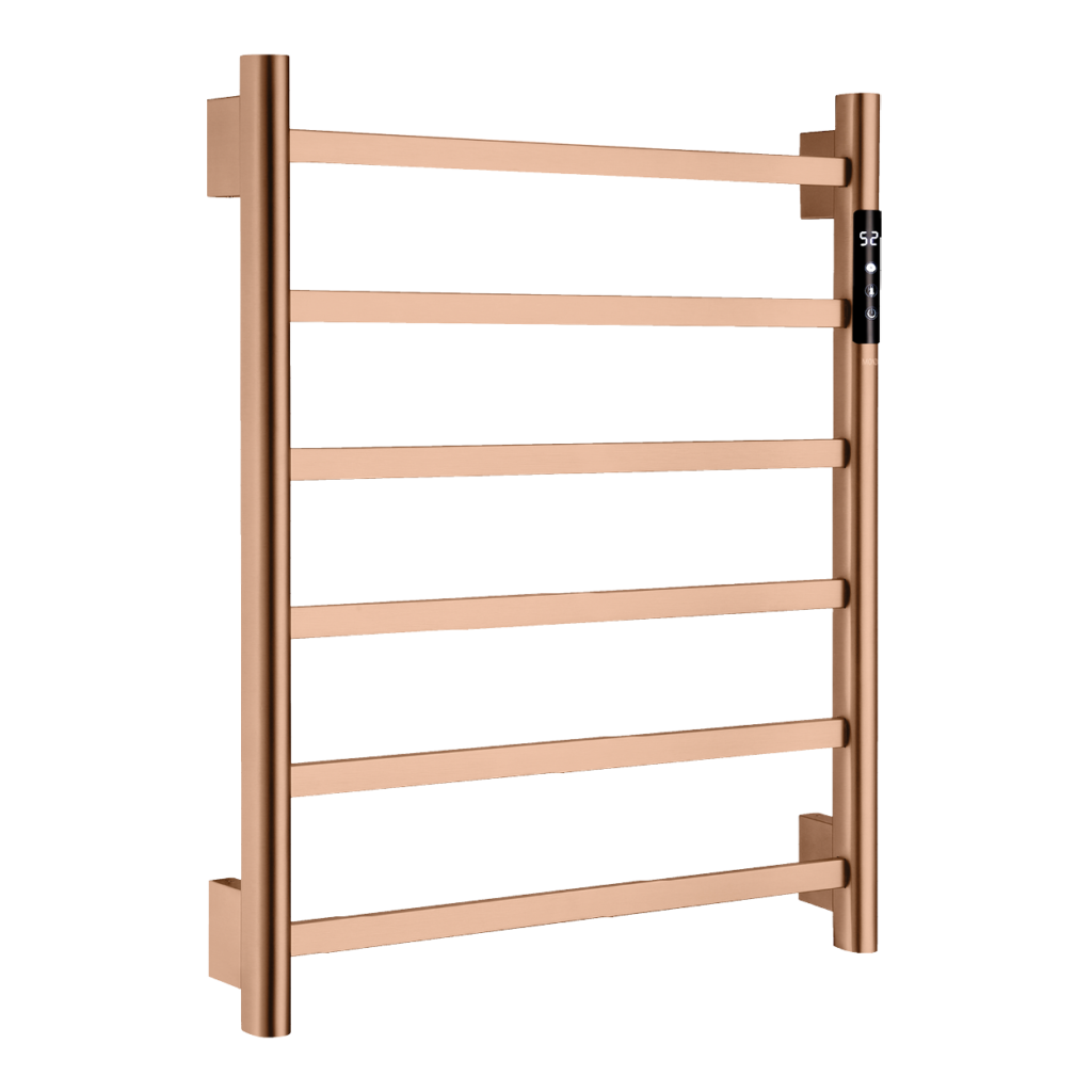 מונזה מחמם מגבות – מידות: 580X500X70 בגימור רוז גולד מט | מק״ט 0002