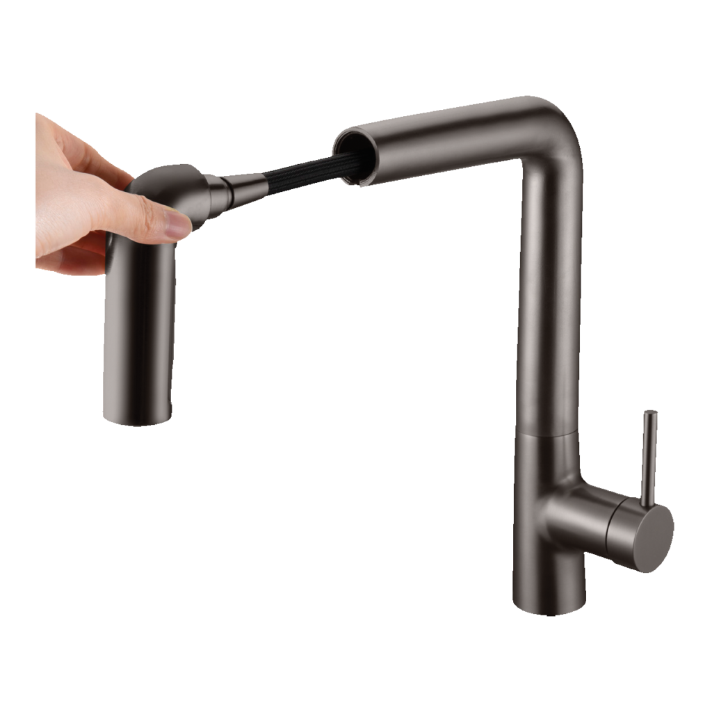 מיקלה נירוסטה 316 נשלף למטבח בגימור אפור אוסטרלי