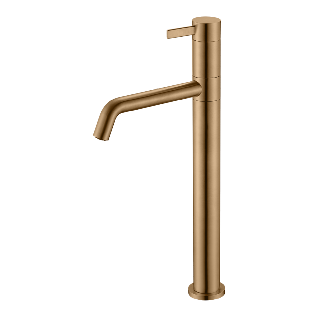 מסניל נירוסטה 316 גבוה לכיור מונח בגימור ענתיק גולד