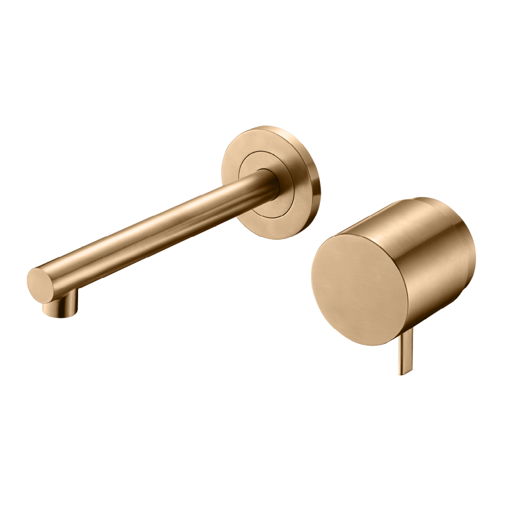 מסניל נירוסטה 316 מערכת קיר פיה ישרה בגימור ענתיק גולד