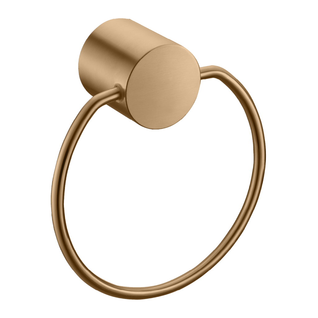 מרקינו טבעת עגולה למגבת בגימור ענתיק גולד