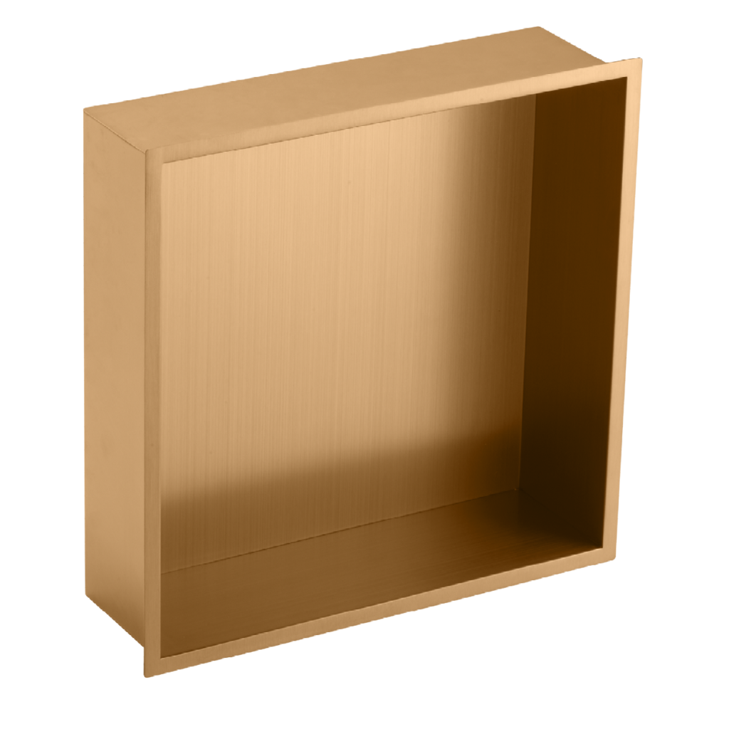 וורמונט נישה מרובעת בגימור רוז גולד מט | מידות: 89x305x305