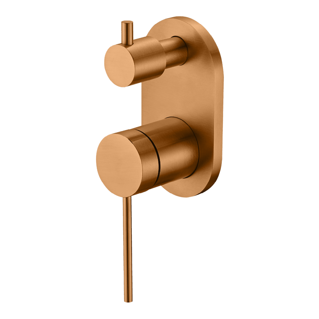 קלמרט נירוסטה 316 אינטרפוץ 4 דרך בגימור רוז גולד מט