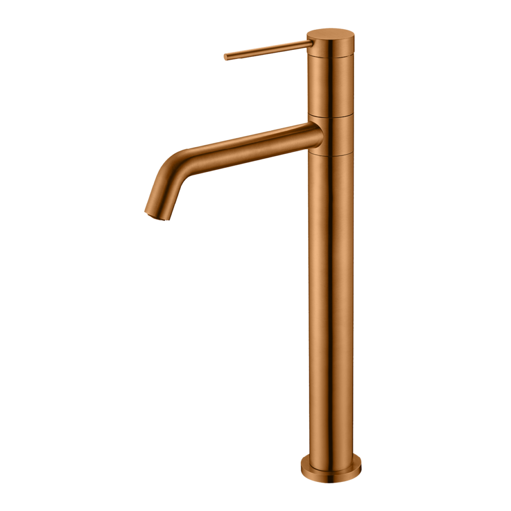 קלמרט נירוסטה 316 גבוה לכיור מונח בגימור רוז גולד מט