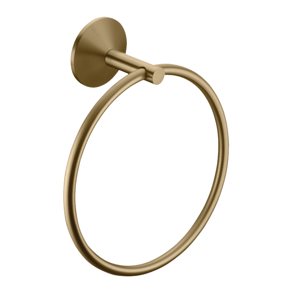 רד טבעת עגולה למגבת בגימור גמלא ברונזה