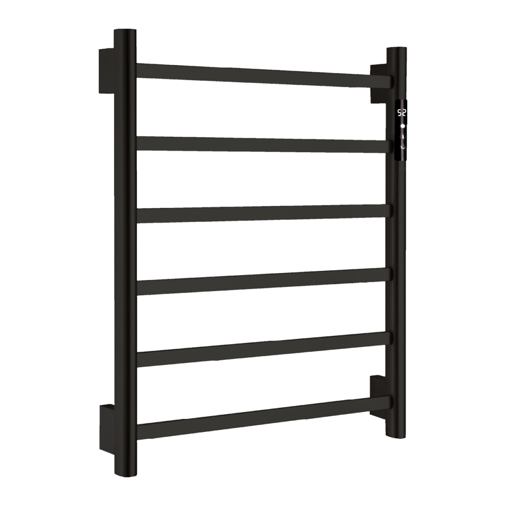 מונזה מחמם מגבות – מידות: 580X500X70 בגימור שחור מט | מק״ט 0002