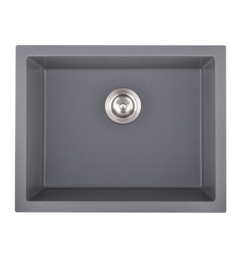 מג׳ורה כיור מטבח גרניט אפור | במידות: 580x480x225