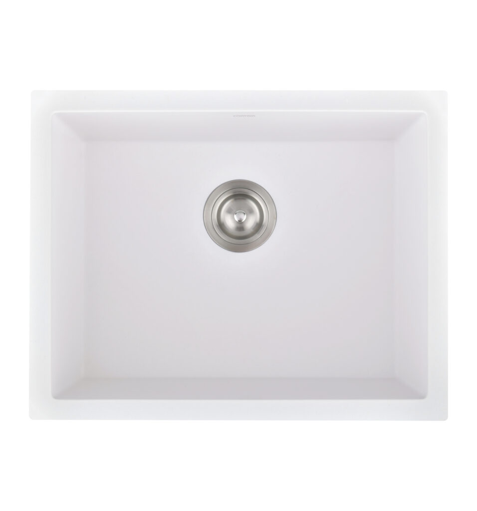 מג׳ורה כיור מטבח גרניט לבן | במידות: 580x480x225