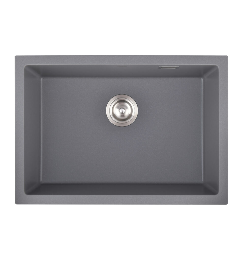 קורונרי כיור מטבח גרניט אפור | במידות: 660x460x225